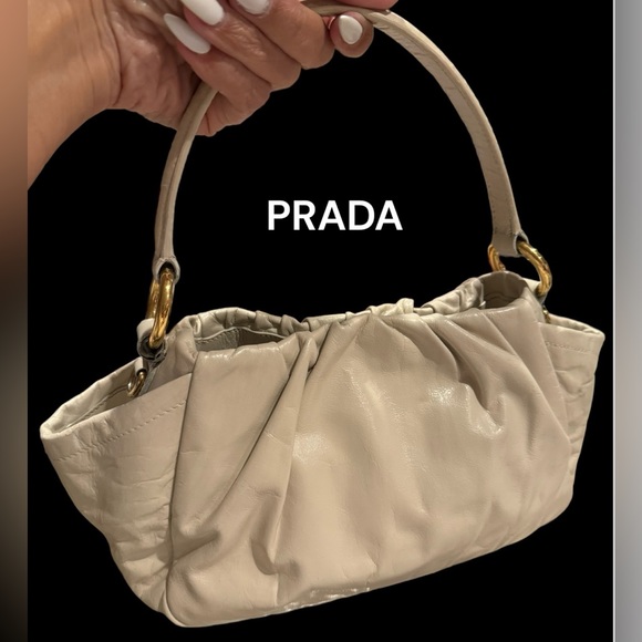 Authentic PRADA  patent Leather satchel / crossbody - Picture 5 of 11